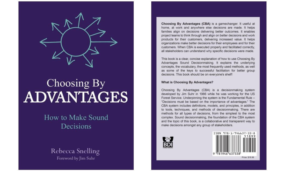 Seen the new book on Choosing by Advantages?